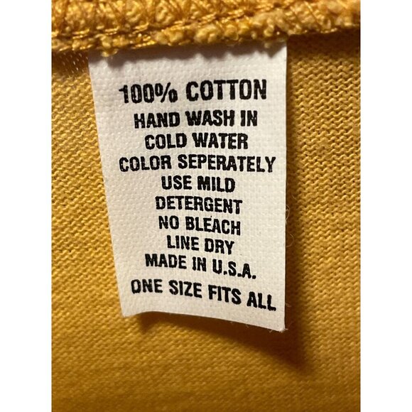 Vintage 90s UNBRANDED Yellow Cowboy Boot Graphic Oversized Tee SZ XL - Picture 6 of 7